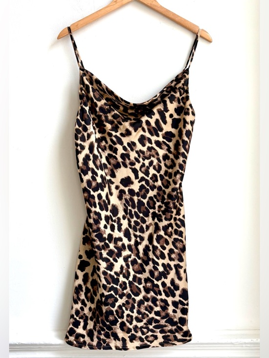 Yimeili Other - MEOW Sexy draped little leopard print nightie mini nightgown Night SLIP L